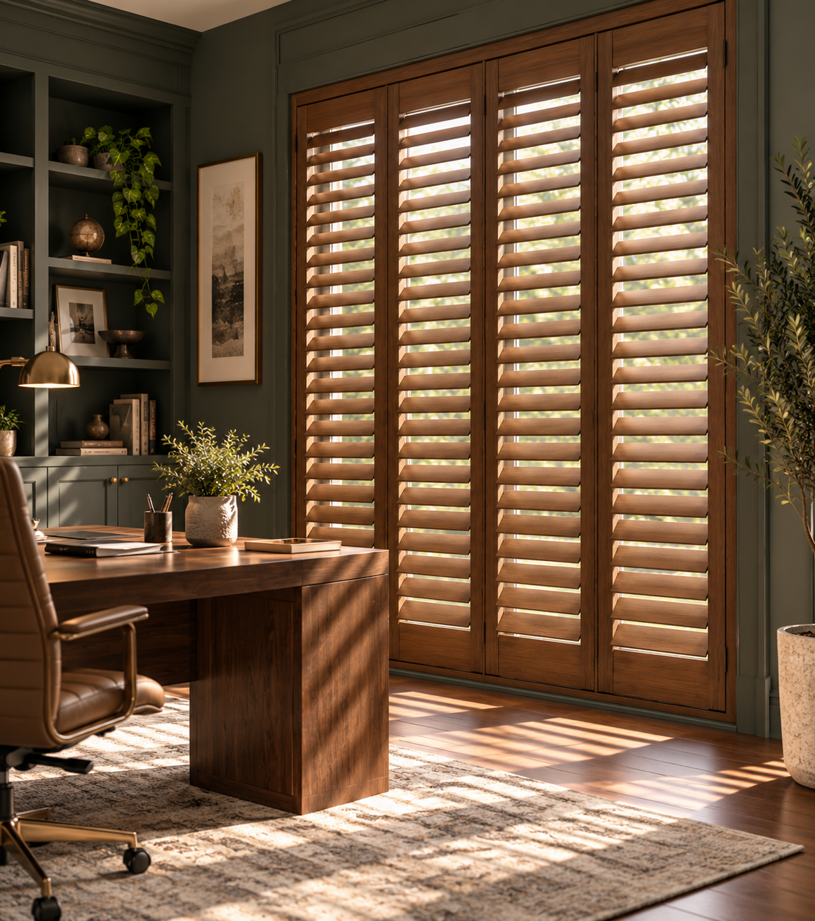 Plantation shutters